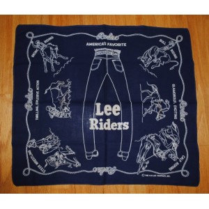 人気！ Lee ライダース バンダナ 紺